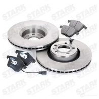 Тормозные диски и колодки, комплект STARK skbk1090321 1437815589 GR RYZ6U - Изображение 3