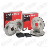 Тормозные диски и колодки, комплект STARK skbk1090344 A ODUU 1437815846 - Изображение 2