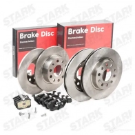 Тормозные диски и колодки, комплект STARK skbk1090294 1437816115 SE6A JM - Изображение 2