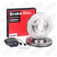 Тормозные диски и колодки, комплект STARK 1437816757 skbk1090126 1IKKOZ B - Изображение 2
