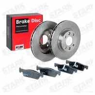 Тормозные диски и колодки, комплект STARK skbk10990451 NJ 1F0 1437816355 - Изображение 2