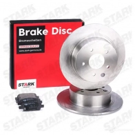 Тормозные диски и колодки, комплект STARK 1437814324 GW3 0Q00 skbk1090279 - Изображение 2