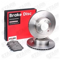 Тормозные диски и колодки, комплект STARK skbk1090217 MD 5WG 1437817381 - Изображение 2