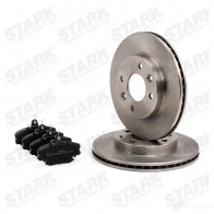 Тормозные диски и колодки, комплект STARK skbk1090059 1437813525 M0NX 4 - Изображение 3