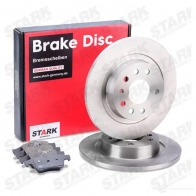 Тормозные диски и колодки, комплект STARK skbk1090215 1437818098 Y 02TYL - Изображение 2
