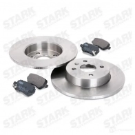 Тормозные диски и колодки, комплект STARK skbk1090329 F CVVF 1437816352 - Изображение 3