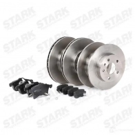 Тормозные диски и колодки, комплект STARK skbk1090288 1437815883 N3H VK - Изображение 2