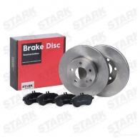 Тормозные диски и колодки, комплект STARK skbk1090362 1437815479 Z0 TO57 - Изображение 2