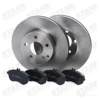 Тормозные диски и колодки, комплект STARK skbk1090362 1437815479 Z0 TO57 - Изображение 3