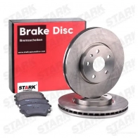 Тормозные диски и колодки, комплект STARK skbk1090283 JC36 KOV 1437815085 - Изображение 2