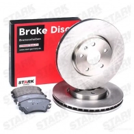 Тормозные диски и колодки, комплект STARK skbk1090283 JC36 KOV 1437815085 - Изображение 3
