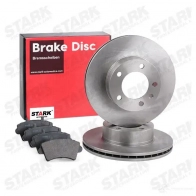 Тормозные диски и колодки, комплект STARK O2 HCH skbk1090265 1438358736 - Изображение 2