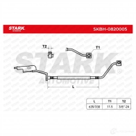 Тормозной шланг STARK 1437805286 U66SHX Q skbh0820005 - Изображение 2