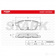 Тормозные колодки, комплект STARK XEVI0 JM 1437777804 skbp0011630 - Изображение 2
