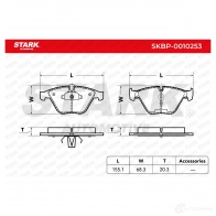 Тормозные колодки, комплект STARK WD2TT 1C skbp0010253 1437782977 - Изображение 2