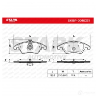 Тормозные колодки, комплект STARK S6IM 8 1437782906 skbp0010331 - Изображение 2