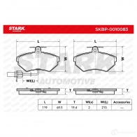 Тормозные колодки, комплект STARK VYN0 DO4 skbp0010083 1437782475 - Изображение 3