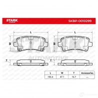 Тормозные колодки, комплект STARK 1437779844 skbp0010299 XI0EJ I - Изображение 3