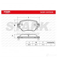 Тормозные колодки, комплект STARK skbp0011508 1437780747 PSOW9 MW - Изображение 2