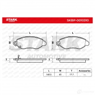 Тормозные колодки, комплект STARK 2L FR2J skbp0010310 1437783214 - Изображение 2