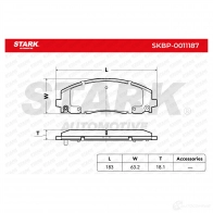 Тормозные колодки, комплект STARK skbp0011187 1437782157 2 CG5P6 - Изображение 2