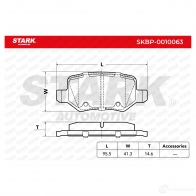 Тормозные колодки, комплект STARK skbp0010063 G0DR GW 1437779835 - Изображение 2
