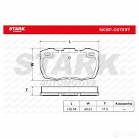 Тормозные колодки, комплект STARK 1437778070 Y UN0A skbp0011197 - Изображение 3
