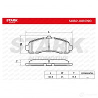 Тормозные колодки, комплект STARK skbp0010190 3V4 6Q 1437778383 - Изображение 3