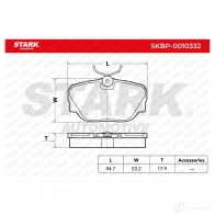 Тормозные колодки, комплект STARK 1437777647 skbp0010332 I OP9J - Изображение 3