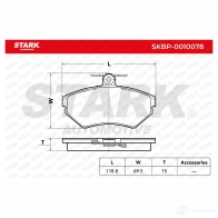 Тормозные колодки, комплект STARK skbp0010078 64HP M 1437782835 - Изображение 3
