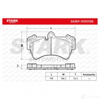 Тормозные колодки, комплект STARK skbp0010156 6 NT6K 1438492266 - Изображение 3