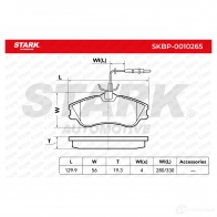 Тормозные колодки, комплект STARK D2TL6E 0 1437782427 skbp0010265 - Изображение 3