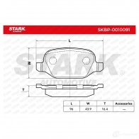 Тормозные колодки, комплект STARK E7ZU Y 1437779830 skbp0010091 - Изображение 3