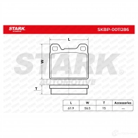 Тормозные колодки, комплект STARK 18B2G4 F skbp0011286 1437779812 - Изображение 2