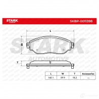 Тормозные колодки, комплект STARK 5 PY7O 1437781667 skbp0011398 - Изображение 2
