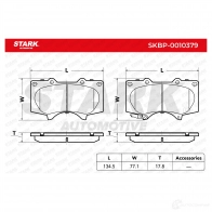 Тормозные колодки, комплект STARK skbp0010379 1437782091 4 UMB0BI - Изображение 3