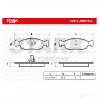 Тормозные колодки, комплект STARK skbp0010214 8C WUG 1437780127 - Изображение 3
