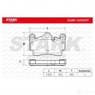Тормозные колодки, комплект STARK 6 MVN971 skbp0010137 1437782054 - Изображение 2