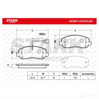 Тормозные колодки, комплект STARK skbp0010429 1437783320 A8QYQ WO - Изображение 2