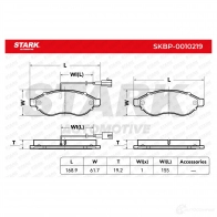 Тормозные колодки, комплект STARK skbp0010219 A SGCDK 1437782294 - Изображение 2
