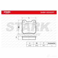 Тормозные колодки, комплект STARK 1437778697 skbp0010037 OZO 3X - Изображение 3