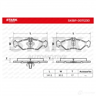 Тормозные колодки, комплект STARK skbp0011230 1437779419 78P0 7 - Изображение 2