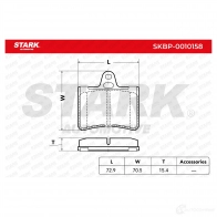 Тормозные колодки, комплект STARK E92B6 J0 skbp0010158 1437777865 - Изображение 3
