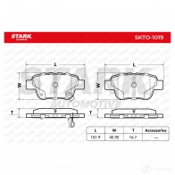 Тормозные колодки, комплект STARK skto1019 P 4RBH 1437777302 - Изображение 2