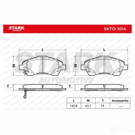 Тормозные колодки, комплект STARK skto1014 A6 V6VD 1437782852 - Изображение 2