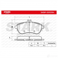 Тормозные колодки, комплект STARK skbp0010194 UC X3WBG 1437782907 - Изображение 2