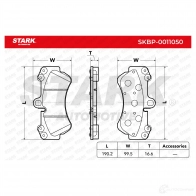 Тормозные колодки, комплект STARK O6KP 26N skbp0011050 1437781784 - Изображение 2