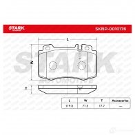 Тормозные колодки, комплект STARK skbp0010176 G J53A1 1437780162 - Изображение 3