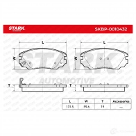 Тормозные колодки, комплект STARK BVIL 6 1437782838 skbp0010432 - Изображение 3
