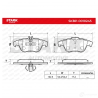 Тормозные колодки, комплект STARK skbp0010245 K1O78 4 1437781664 - Изображение 4